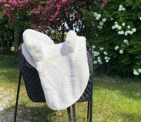 Zalea en vraie peau de mouton pour selle Venus de Ludomar
